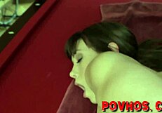 Amateur Teen Rides Cock, Gives POV Blowjob