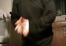 Petite girl works out with big natural tits and ass