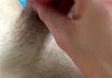 i feel the orgasm building from this handjob on monster cock