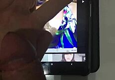 Big tits teen 18+ handjob on monster cock, cumtribute for immaslutbitch