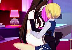 Student fucks cat-girl hard in every position!