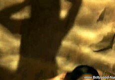 Pretty Bollywood girl strips nude in sensual dance