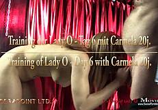Emotional trailer of lady o's training day 6 with 20-year-old carmela featuring deepthroat, anal, and bound fetish scenes