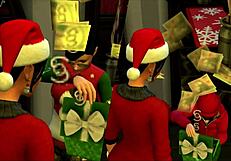 sims 4 christmas with goths bella gives santa more than cookies