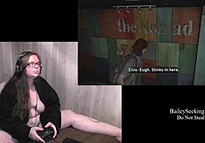Naked Brunette Plays Last of Us 2 Part 9