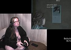 Naked Brunette Plays Last of Us 2 Part 9