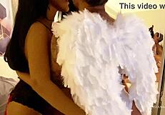 My friends Drii Cordeiro and Lady Black 8 have fun together on a pleasant afternoon