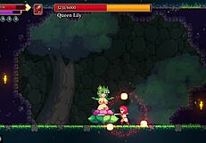 Scarlet maiden hentai threesome with musician spanking