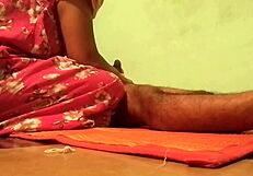 Desi Aunty Seduces College Boyfriend for Steamy Fun