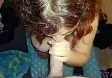 Watch this amateur wife give a blowjob and handjob to her husband.