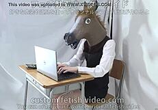 Giant Balloon Stretches Pregnant Woman's Maternity Wear