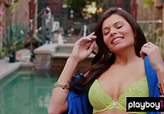 Alana Campos Strips Outdoors Revealing Huge Boobs