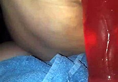 bbw milf riding that big red dildo hard