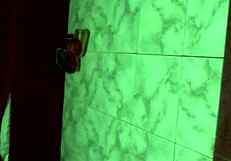 Chilling with my girlfriend after the party with a friend.