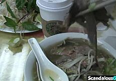 Jenny's Blowjob Scandal POV in Comfort Room with Handjob and Orgasm