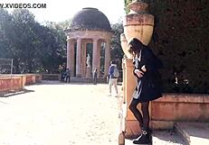Outdoors Getting Naked in Public Park Barcelona