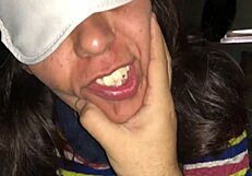 Argentinian Prostitute Blindfolded Sucks Cock in POV Slut Style