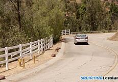 Watch this squirting lesbian getting oral pleasure from a babe