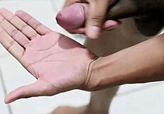 i'm watching this delicious brazilian guy taking a bareback bath.