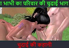 Neha Bhabhi's wild Hindi sex adventure! Chudai ki kahani part 54 with audio.