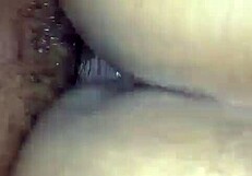 i bent over for sloppy doggystyle, my wet pussy creamin on his cock