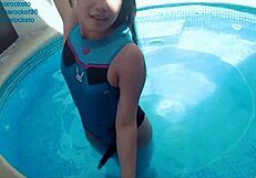 D.Va Cosplayer Relaxes in a Soothing Bath