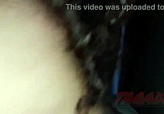 My slut moans with the dick in her ass during massage.