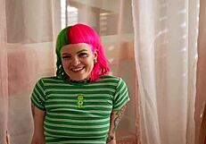 hey, wanna see my first porno with a redhead stripper sucking hard?