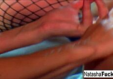 charley chase, natasha nice, sophie dee, and sea j raw in a rough lesbian sex scene