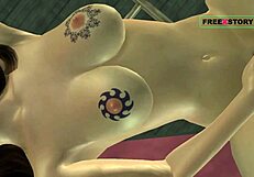 Animated 3D Cute Girl Rubs Pussy in Doggy Position with Tamil Audio