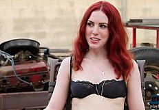 redhead petite milf models haydn porter and shaun tia pose seductively for playboy magazine in a softcore solo showcase