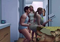 Curvy blonde embarrasses me with fast cum in doggystyle.