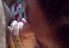 Milf engages in oral activities passionately.