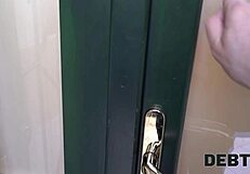 debt collector breaks in and fucks the blonde babe 😏
