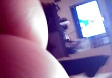 Amateur with big ass rides huge cock in homemade scene