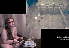 Naked Resident Evil 7 Gameplay with Tattooed BBW in Part 8.