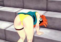 itsuka kendo gives blowjob in boku no hero hentai