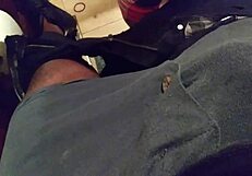 almost caught sucking that big black cock in the act