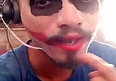 Joker is fucking so hard in the home office, feels amazing