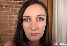 Clara Dee Gives Intense Close-Up Facial Jerk Off Instructions