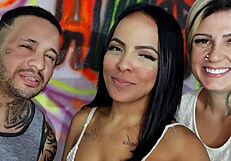 I received a hot visit from the dna couple and we had a great time