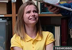 catarina petrov gets punished with rough doggystyle fucking by burglar in shop