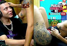 ruan strips bia hot naked, goes crazy with dirty talk in sheer studio - podcast popum no barraco