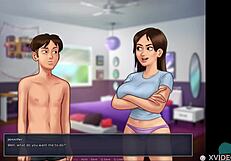 Summertime Saga Cumming In Tight Teen Pussy