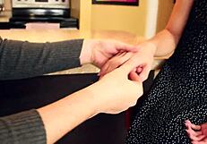 Redhead Lizzy Lamb in freeze fetish fuck doll scene