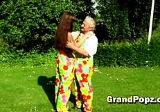 Tattooed babe enjoys outdoor activities