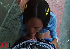 colombian puta swallows cum in public medellin deepthroat