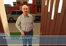 Pretty bookworm milf spied on in toilet, showing ass and boobs in Happy Summer anime