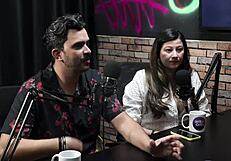 Bella Mantovani gives oral to harden the cock and shows her beautiful breasts with O Fera