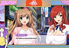 Idol in costume engages in lesbian hentai scenes